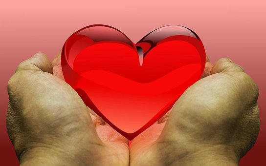 Heart in hands